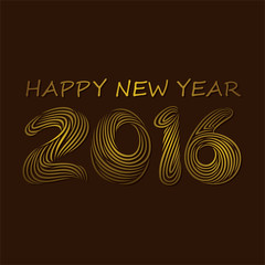 happy new year 2016 greeting card design vector