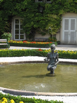 Papageno Fountain In Salzburg