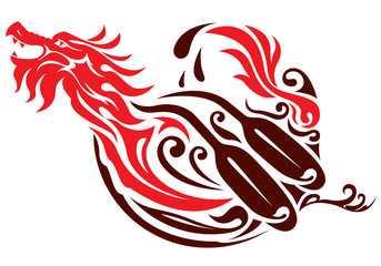 Dragon boat graphic design