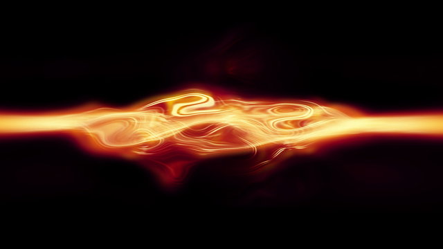 Video Background 2264: Abstract fractal light forms pulse, ripple and glow (Video Loop).