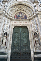Florence Cathedral main door detail