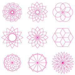 Geometric Circular Ornaments