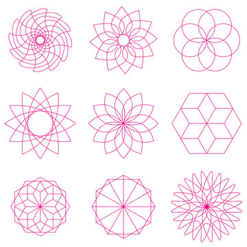 Geometric Circular Ornaments