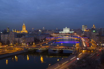 Obraz premium The urban landscape of large cities and their districts