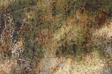 grunge metal texture, rust, green, paint