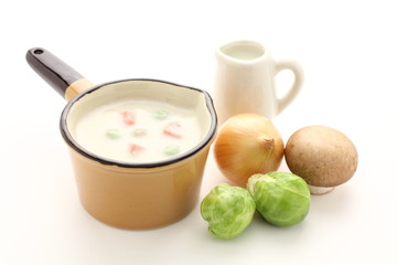 シチューと野菜