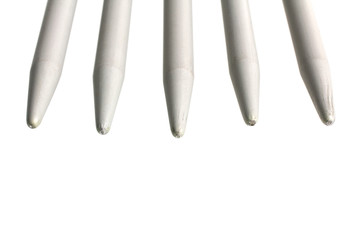 knitting needles isolated on a white background