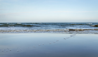 Stormy sea.