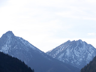 Plakat アルプ湖からの見える山脈