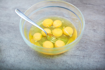 Eggs in bowl