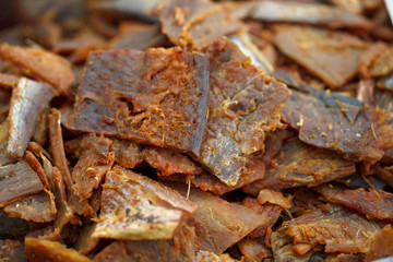 dried fish close up