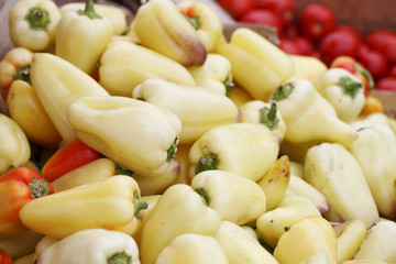 pepper background closeup