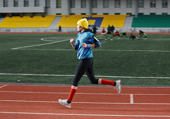 Fototapeta premium Woman running