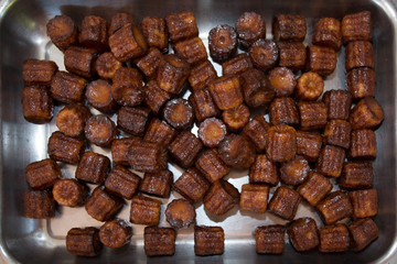 Lots of french confectionery, cannele de Bordeaux