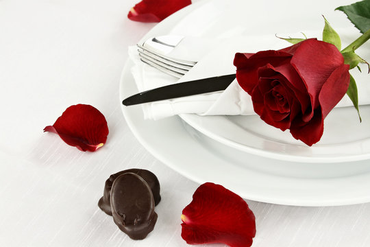 Rose and Chocolate Candy