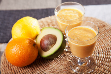 Avocado and citurs smoothie
