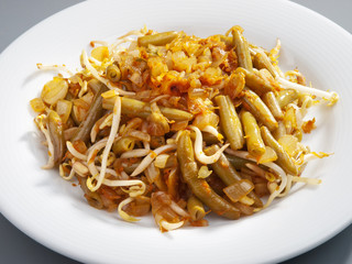 Indonesian cuisine - beans with soya sauce