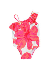 Obraz premium Colorful fused kids swimsuit isolated on white.