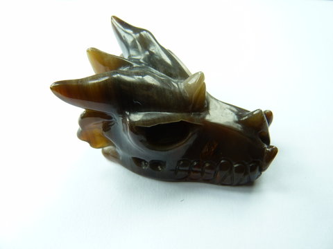 carved dragons made from semi precious stone