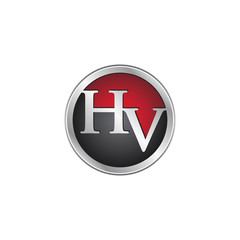 HV initial circle logo red