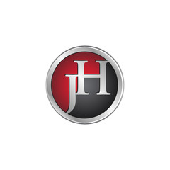 JH initial circle logo red