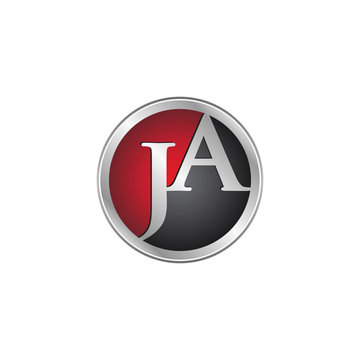 JA initial circle logo red