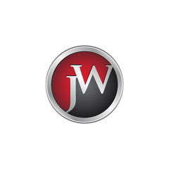 JW initial circle logo red