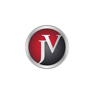 JV initial circle logo red