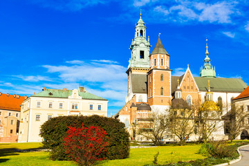 Wawel Cathedral in Krakow, Poland.