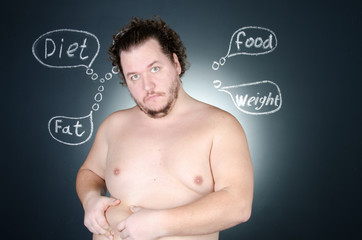 A fat man on a diet 