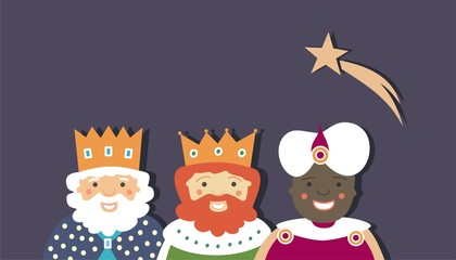 Reyes Magos y la estrella de oriente