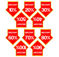 Discount label set 10