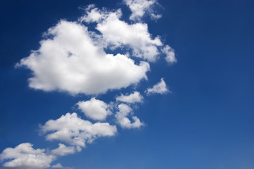 White clouds in the sky