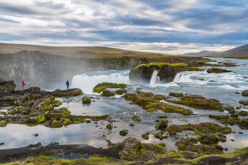 Beautiful Godafoss waterfall in Iceland