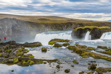 Fototapeta premium Beautiful Godafoss waterfall in Iceland