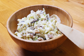 popular American Waldorf salad