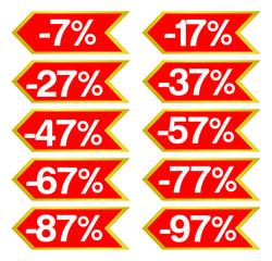 sale label set 7