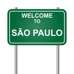 Welcome to Sao Paulo vector