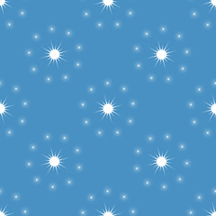 Seamless pattern with snowflakes