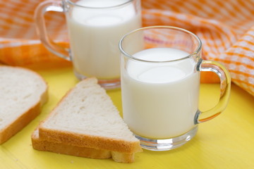 Milk and wheat bread