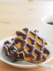 チョコレートワッフル