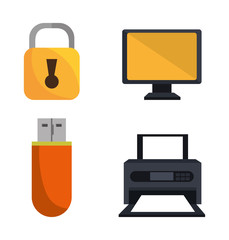 Obraz premium Technology and electronic devices