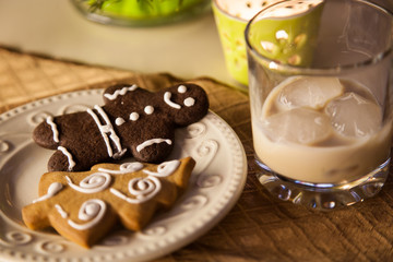 pretty gingerbread on the table