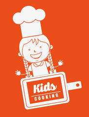 kids cooking design 