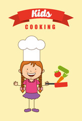 kids cooking design 