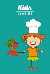 kids cooking design 