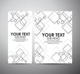 Abstract squares pattern. Brochure business design template or roll up. Vector illustration