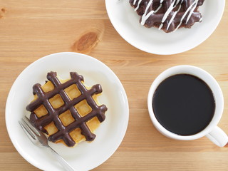 チョコレートワッフル