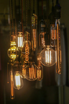 Light bulbs decoration (Front focus)