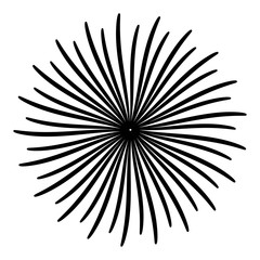 Fireworks vector symbol, icon, design. Illustration isolated on white background.